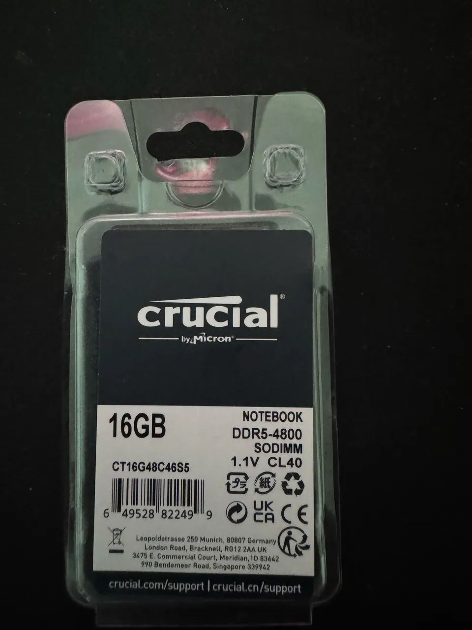 Memória RAM 16gb DDR 5 Notebook