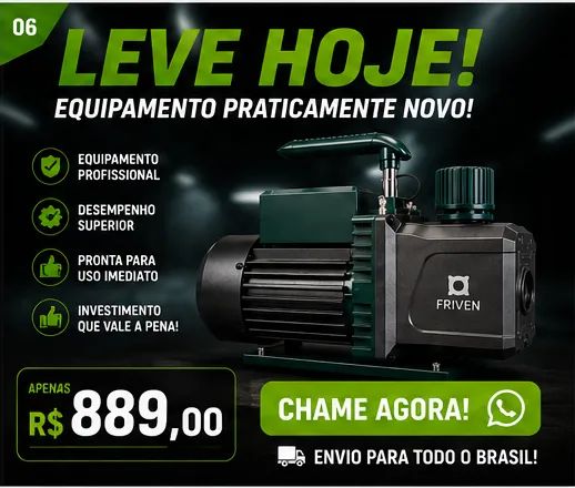 Bomba de Vácuo FRIVEN 6 CFM Duplo Estágio - Foto 3