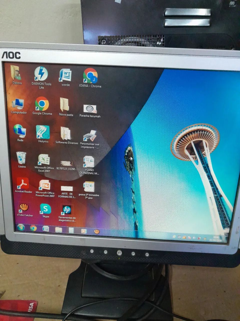 Notebook Gateway core i3, 2gb mem, só funciona tela externa, não possui fonte e  nem hd - Foto 3