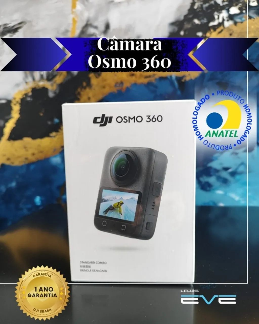 Câmera DJI Osmo 360 Standard Combo BR - DJI214