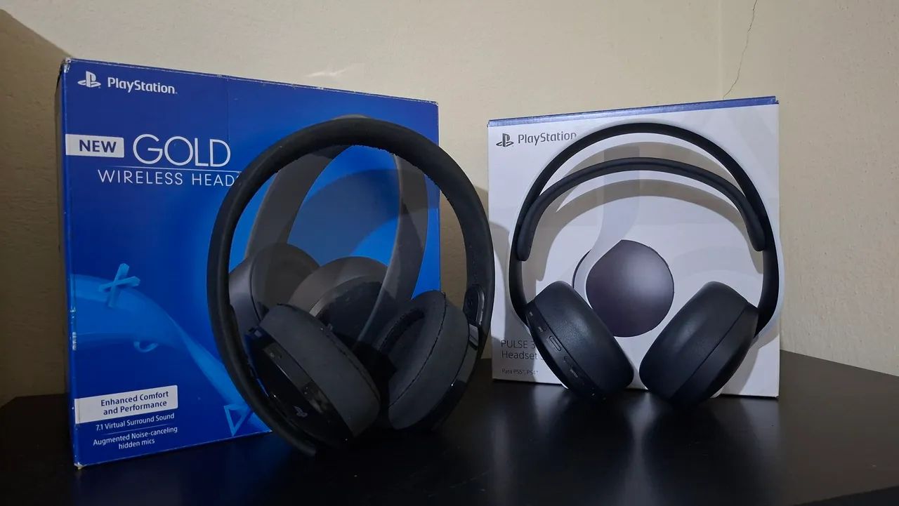 New Gold Wireless + Pulse 3D Sony Headset