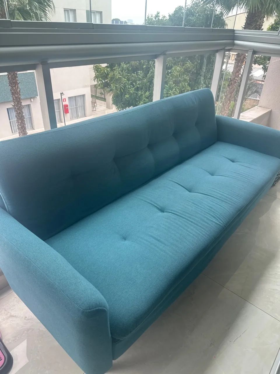 Sofá cama ótimo estado Azul 1,70m