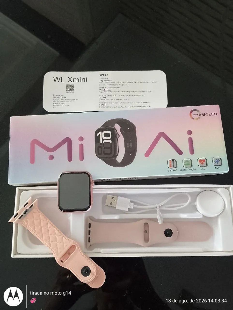 Relógio smart watch digital mini amoled - Foto 2