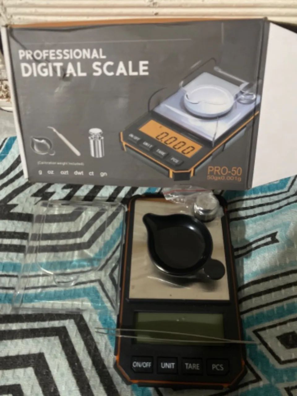 Balança Digital Lcd 0,001-50grs Alta Precisão Prata - Foto 2