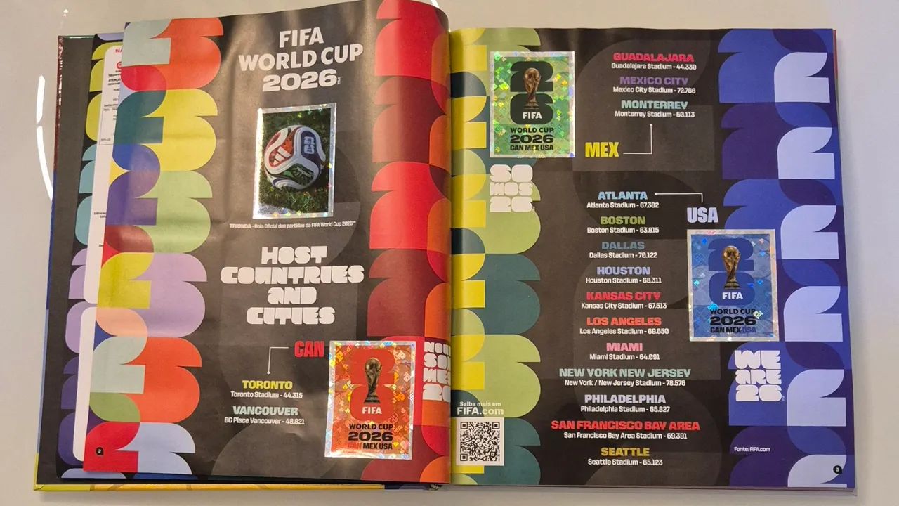 Álbum da copa dourado de 2026 completo - Foto 2