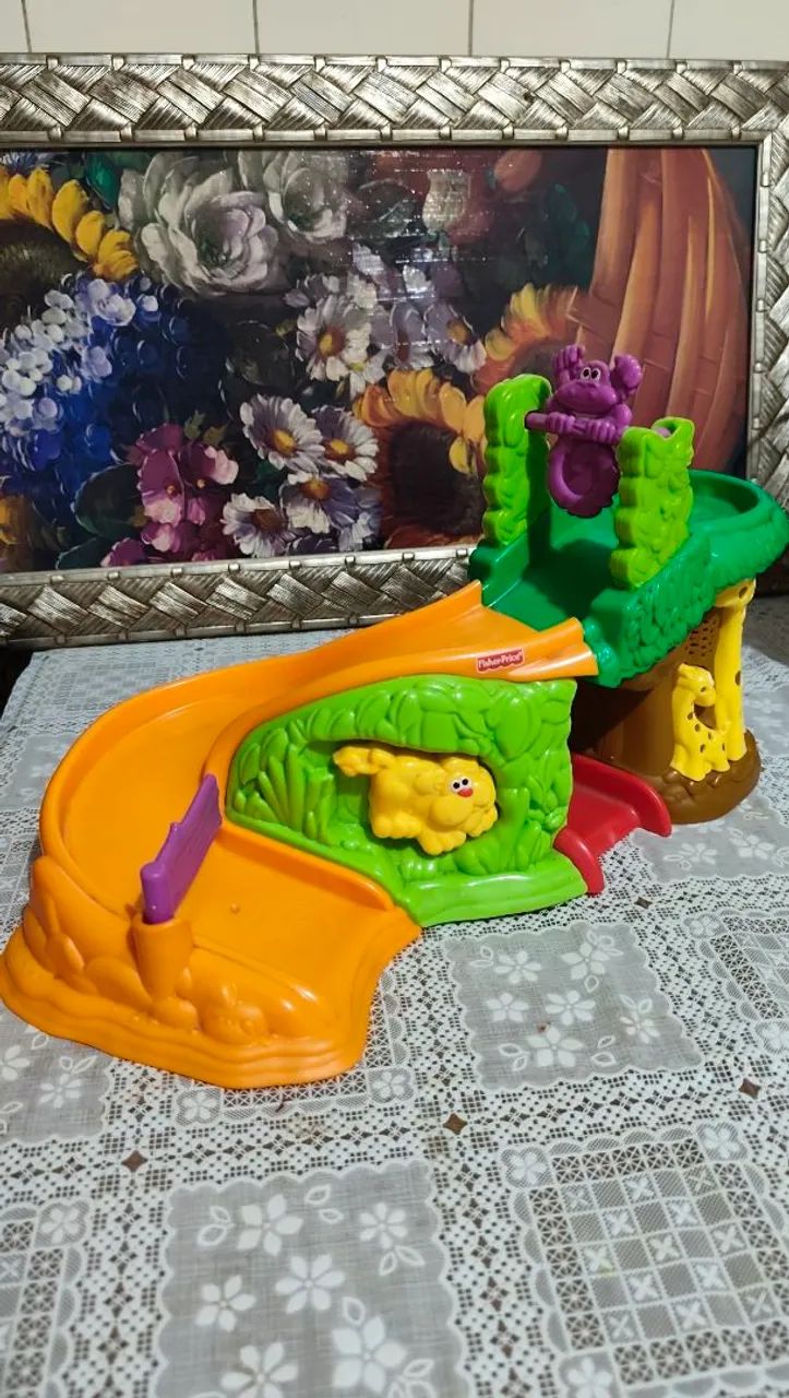 Brinquedo Fisher-Price Safari com Escorregador - Ótimo Estado - Foto 4