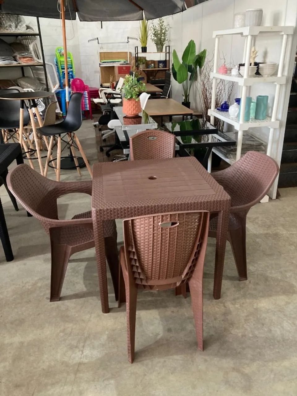 Jogo de mesa Rattan - Foto 2