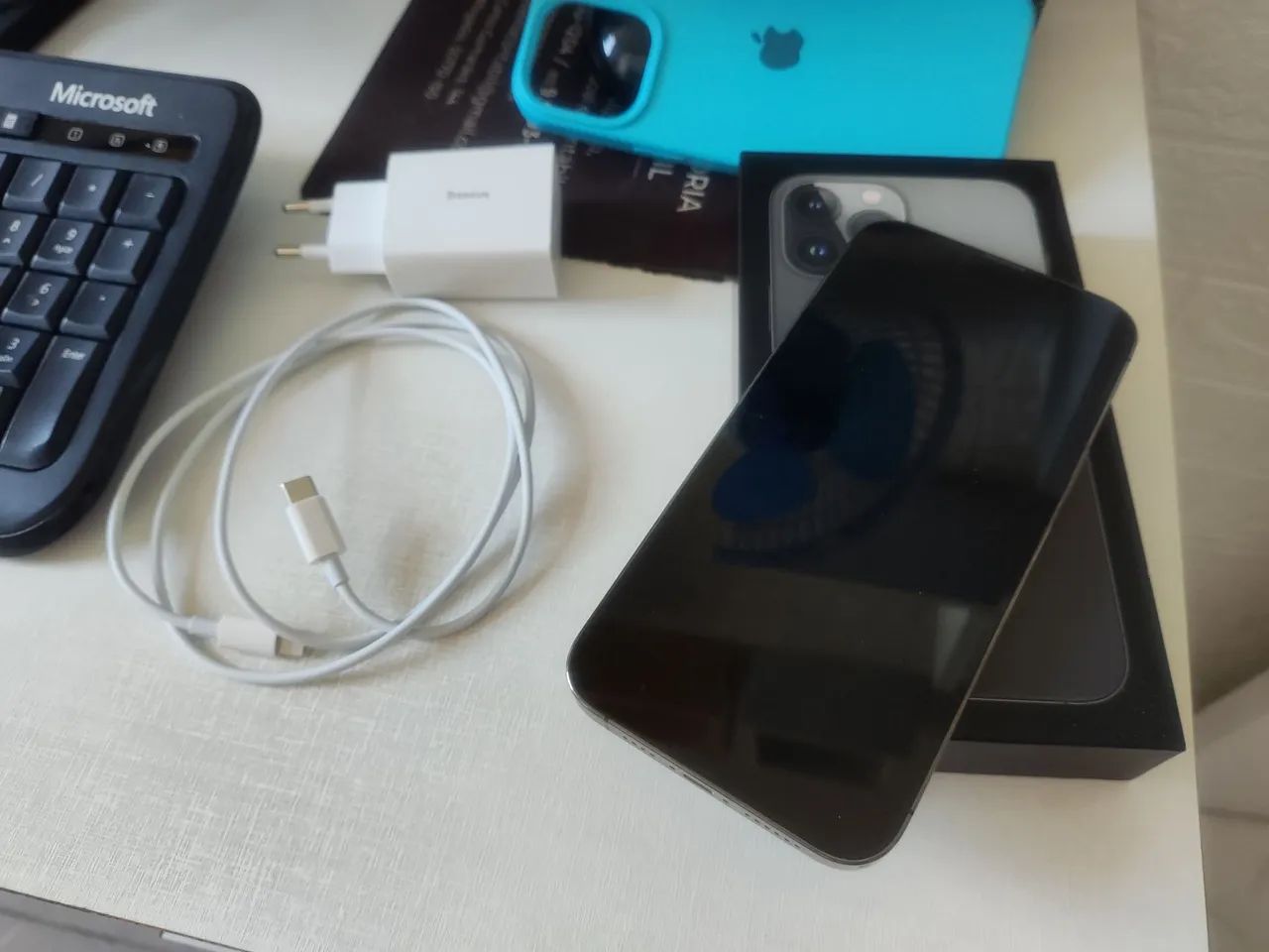 iPhone 13 pro Max grafite na caixa completo  - Foto 5