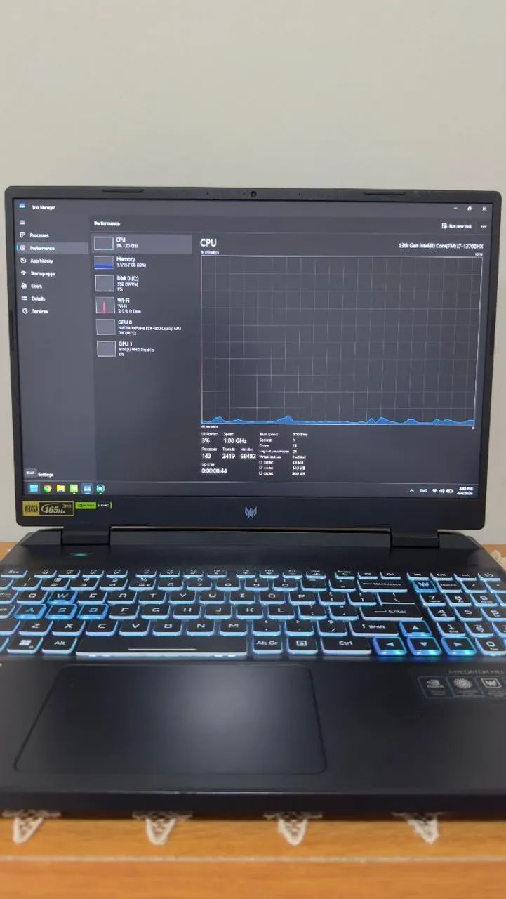 Notebook Gamer Acer Predator Helios NEO 16 - RTX 4050 - I7 13700HX - 16GB 4800MHZ - 512GB