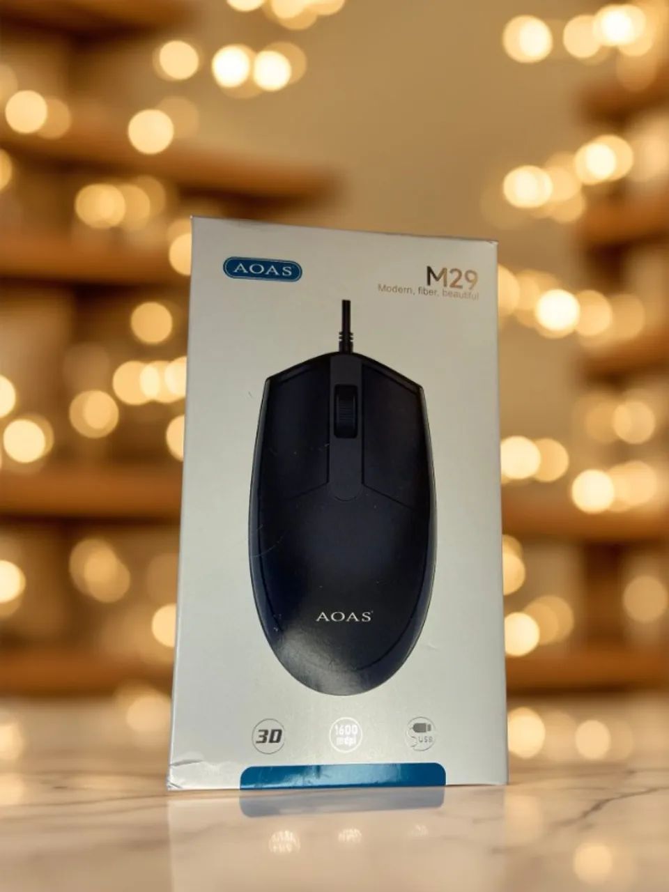 Mouse com Fio USB 1600dpi Aoas M29 an5