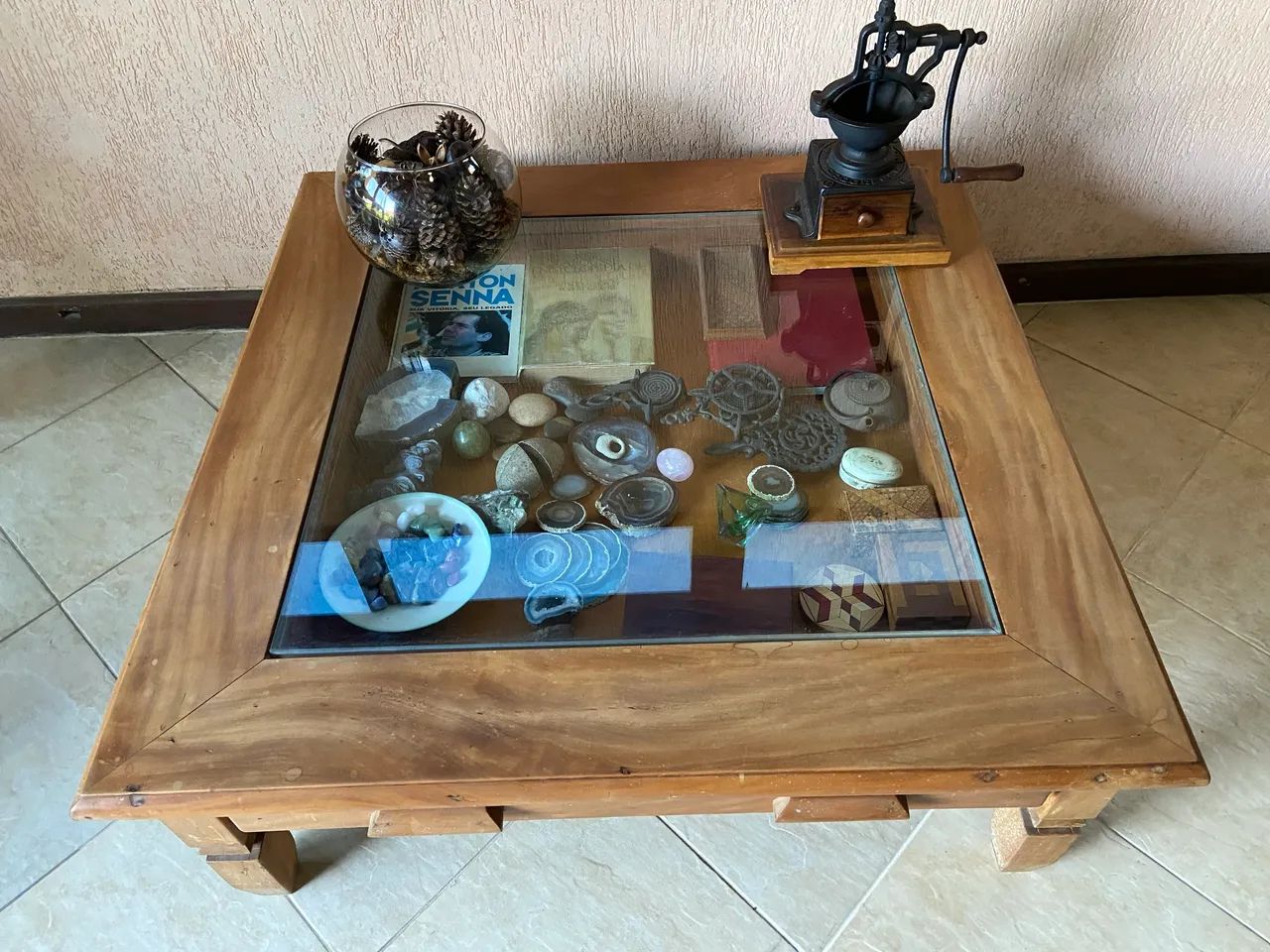 Mesa de centro - madeira maciça - Foto 2