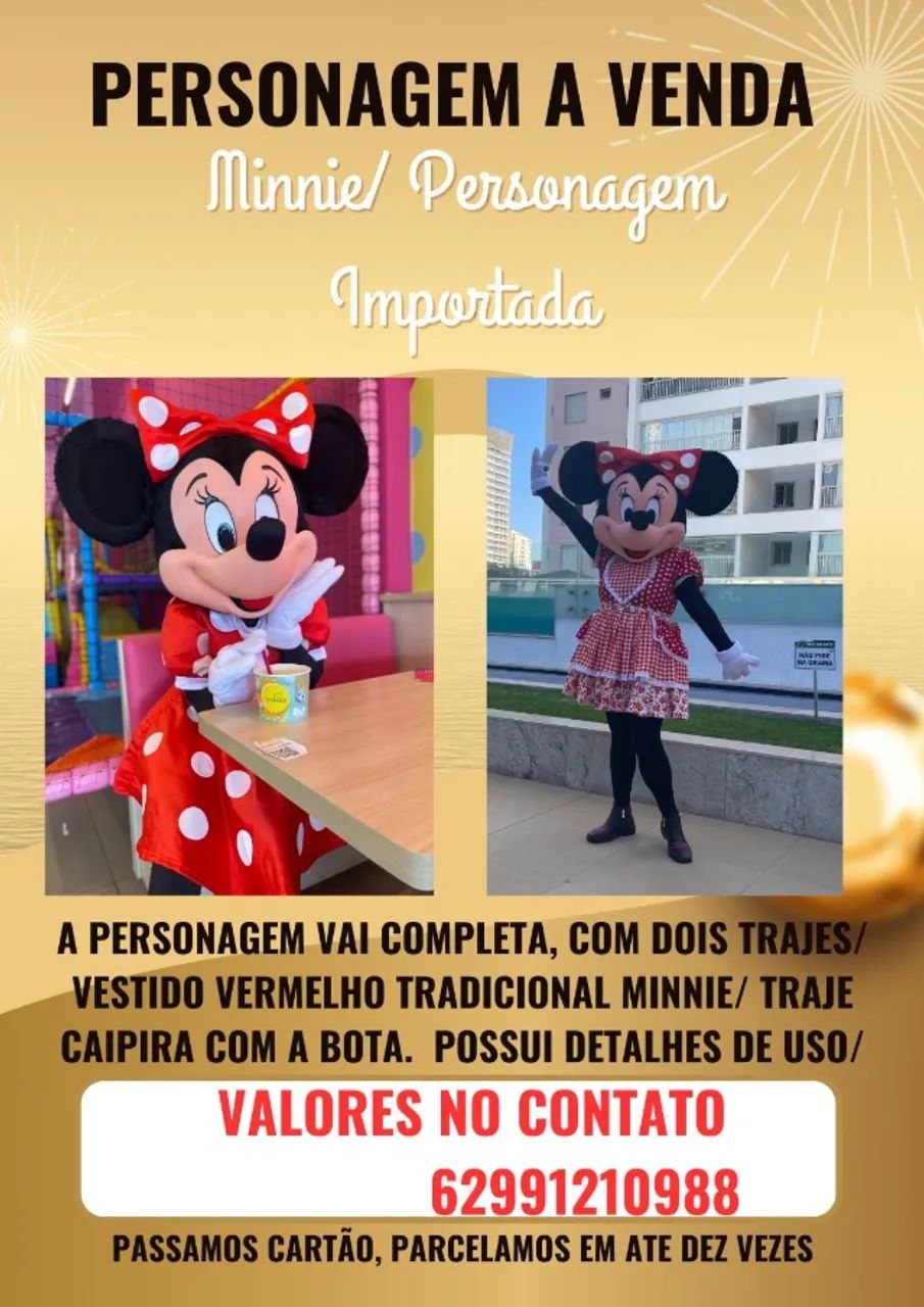 Personagem Minnie/ mascote