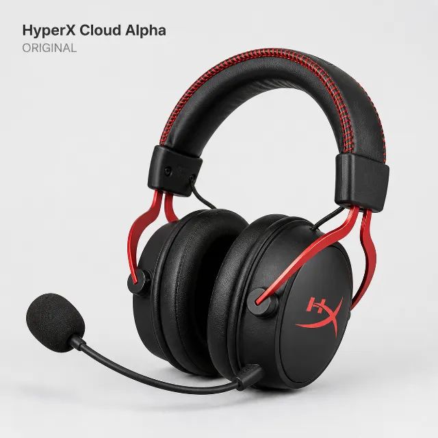 Headset HyperX Cloud Alpha Headset Gamer PC PS5 Xbox Switch