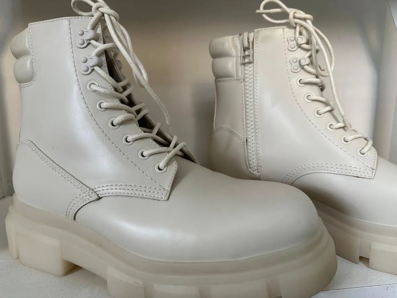 Coturno off white Zara - Foto 2