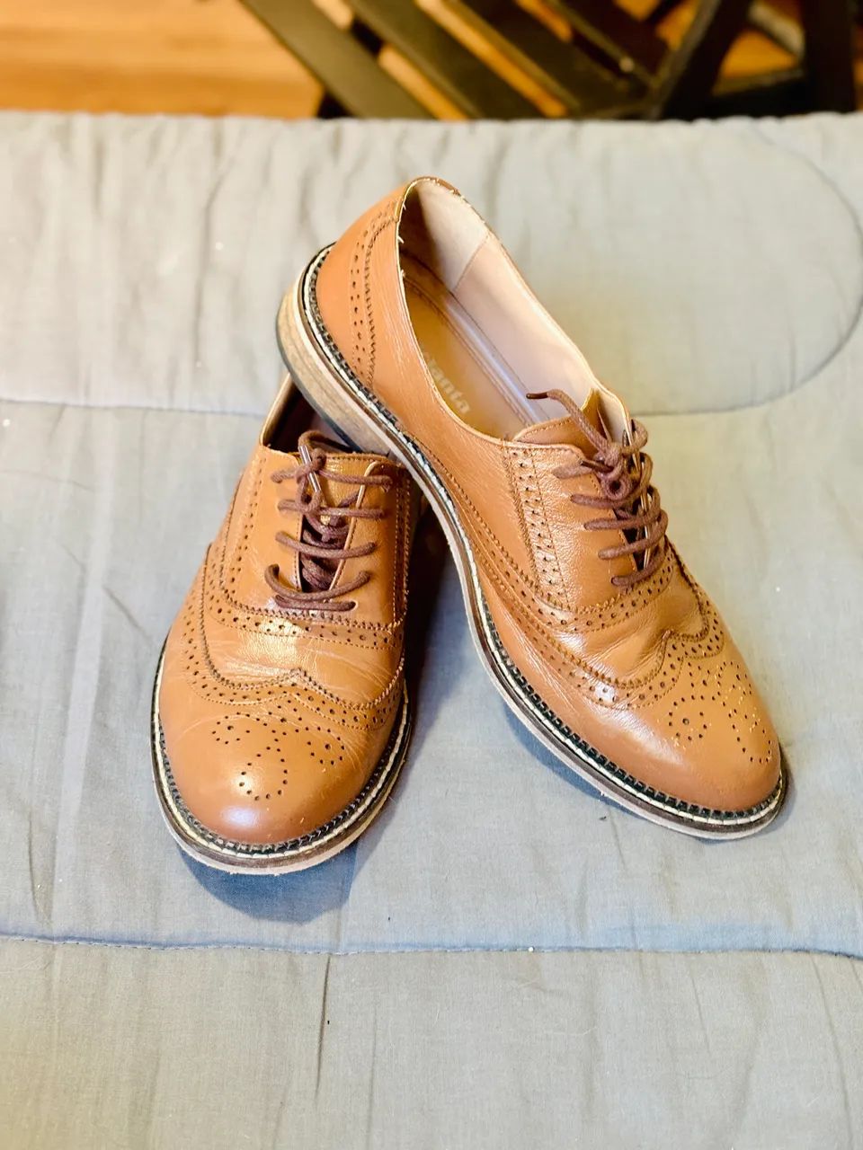 Sapato de couro vintage 38 - Foto 3
