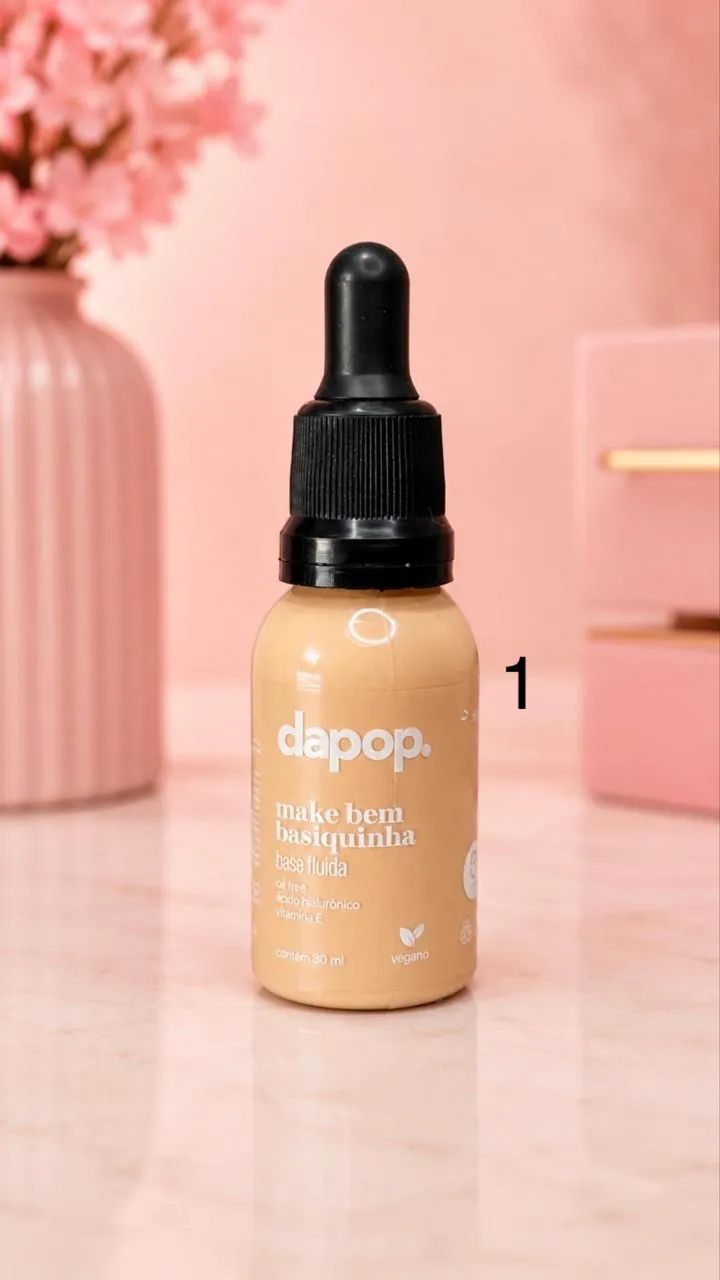 Base Líquida Make Bem Basiquinha Dapop 30ml - Ácido Hialurônico e Vitamina E - Foto 4