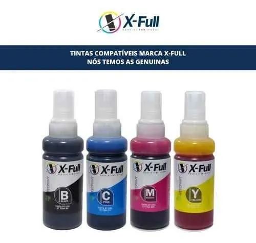 Kit 4 Tintas T664 Corante Compatível Epson  Xfull 70ml  - Foto 2