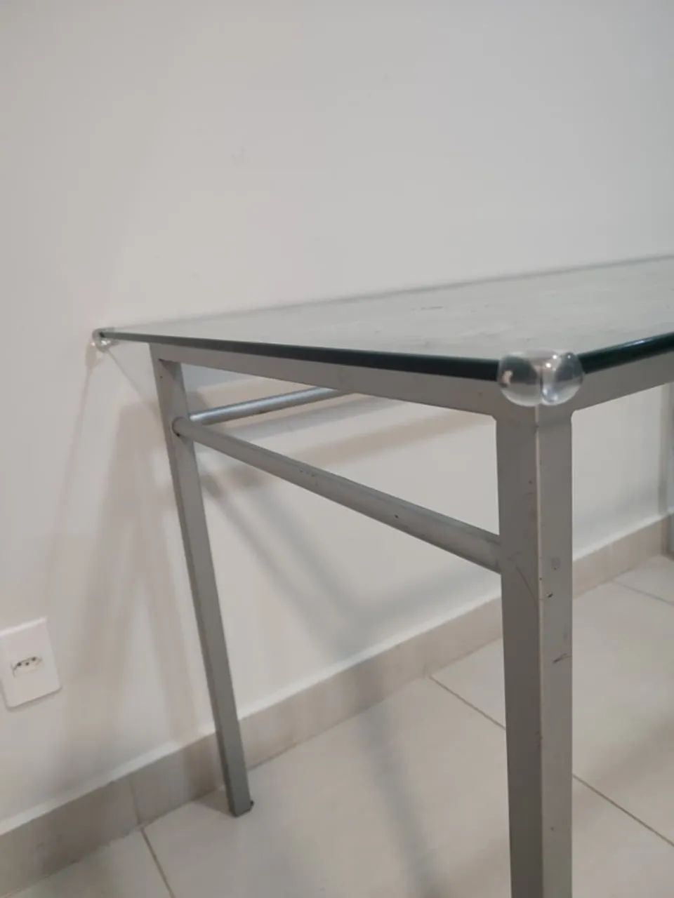 MESA DE VIDRO + BASE DE FERRO - Foto 3