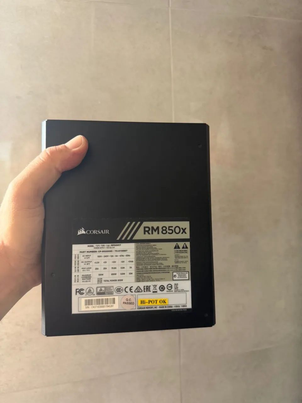 FONTE CORSAIR RM850
