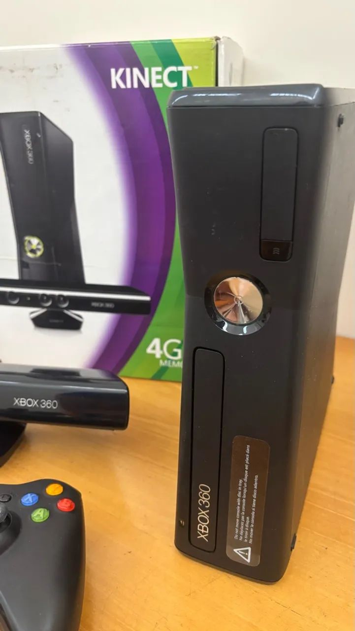 Xbox 360 original na caixa + kinect + 29 jogos  - Foto 3