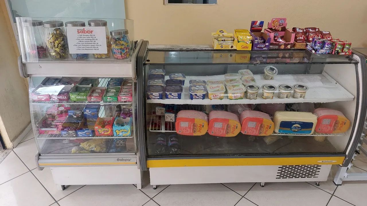 Balcao refrigerado + Balcao caixa