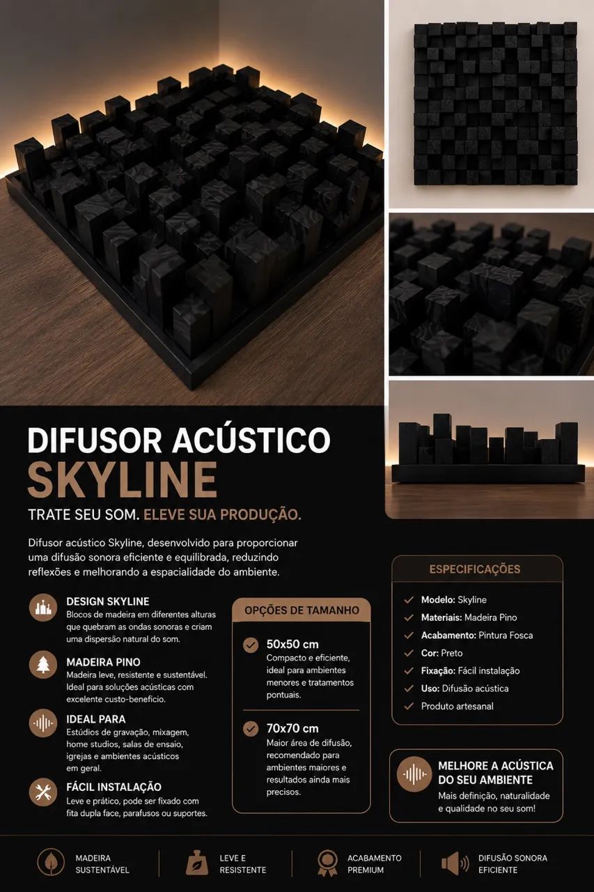 Difusor acústico skyline  - Foto 4