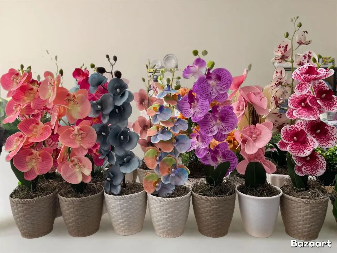 Arranjo de orquídeas artificiais 