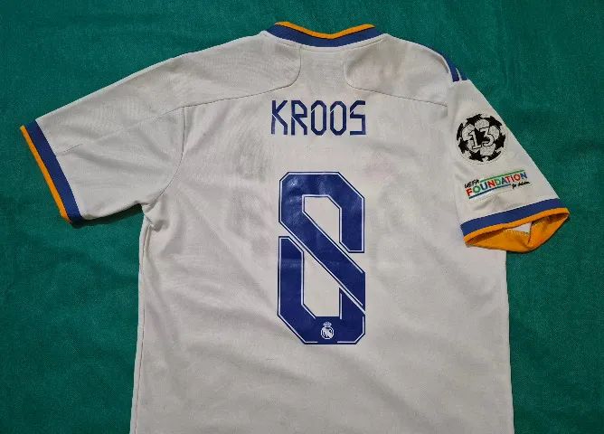 Camisa Real Madrid Final Champions League 2022 Kroos 8 - Roupas