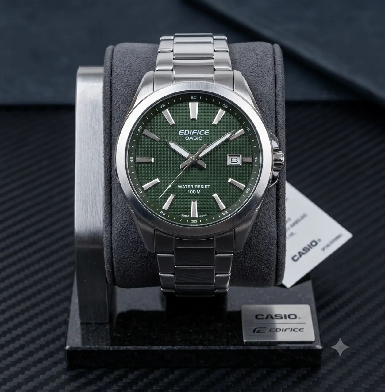 Relógio Casio Edifice Verde Novo - Foto 3