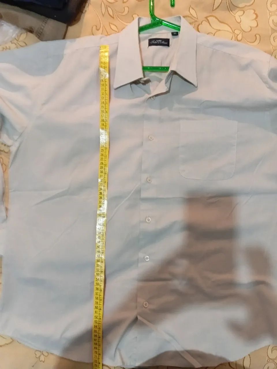 camisa social manga longa cinza 44 - Foto 4