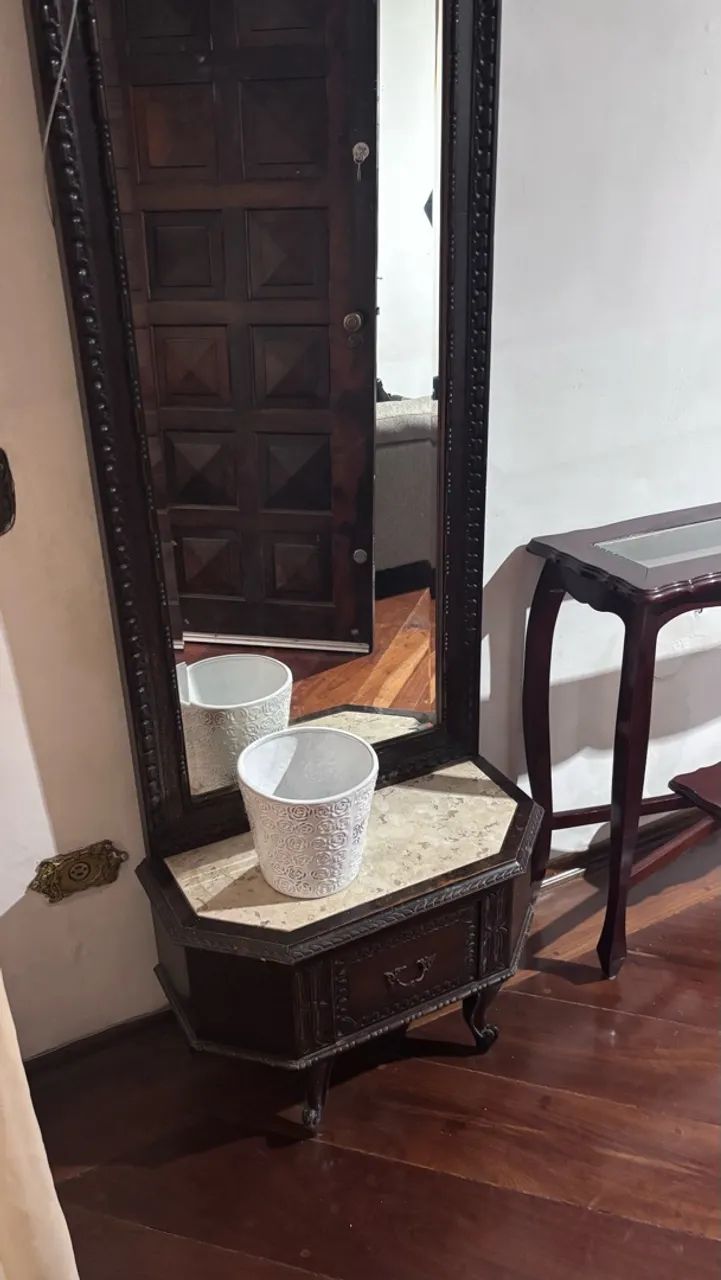 Espelho com aparador estilo retrô  - Foto 2