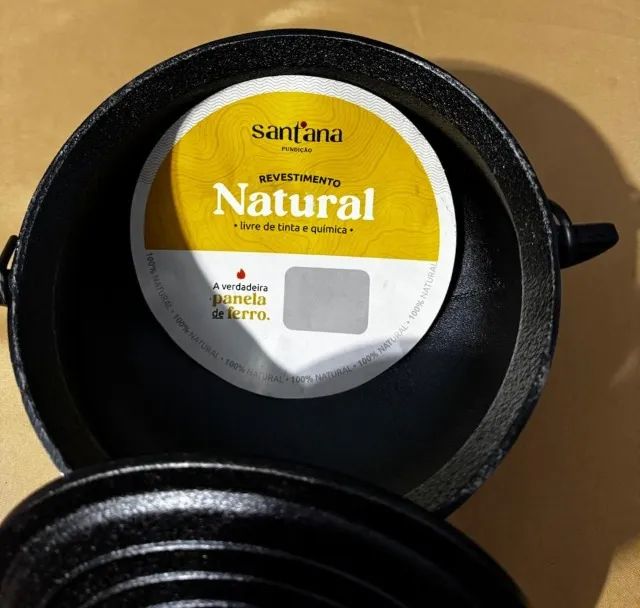 Panela Caldeirao Ferro Fundido 2,1l Fundicao Santana - Foto 2