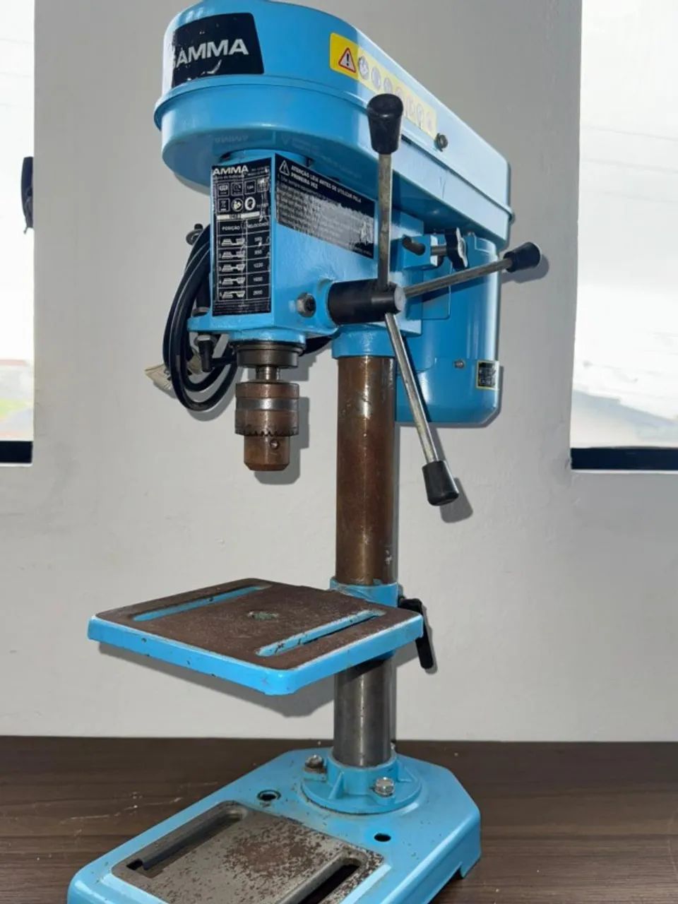 Furadeira de Bancada Gamma Ferramentas G2320/Br2 Azul - Foto 2