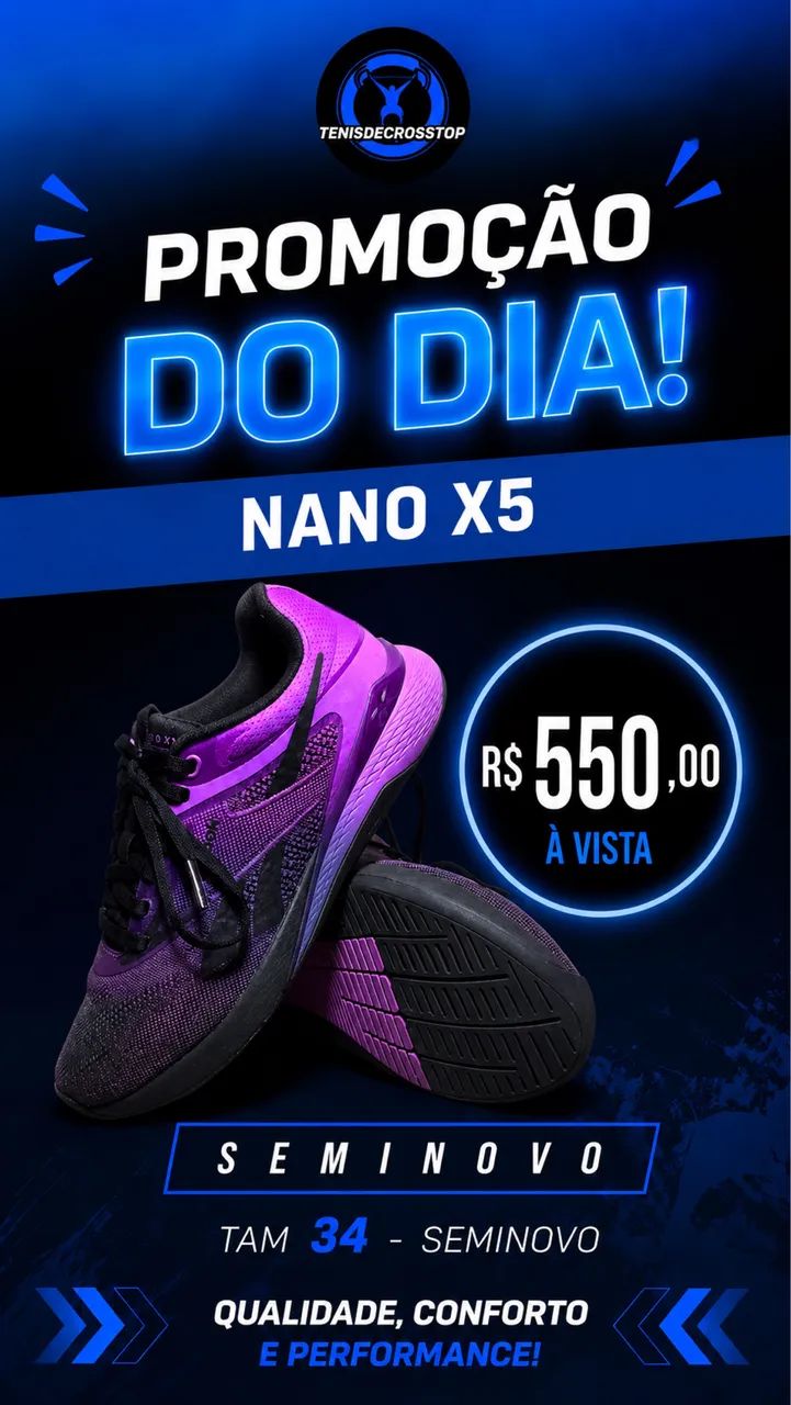 Nano X5 tamanho 34 - Calçados Esportivos - Centro, Canoas