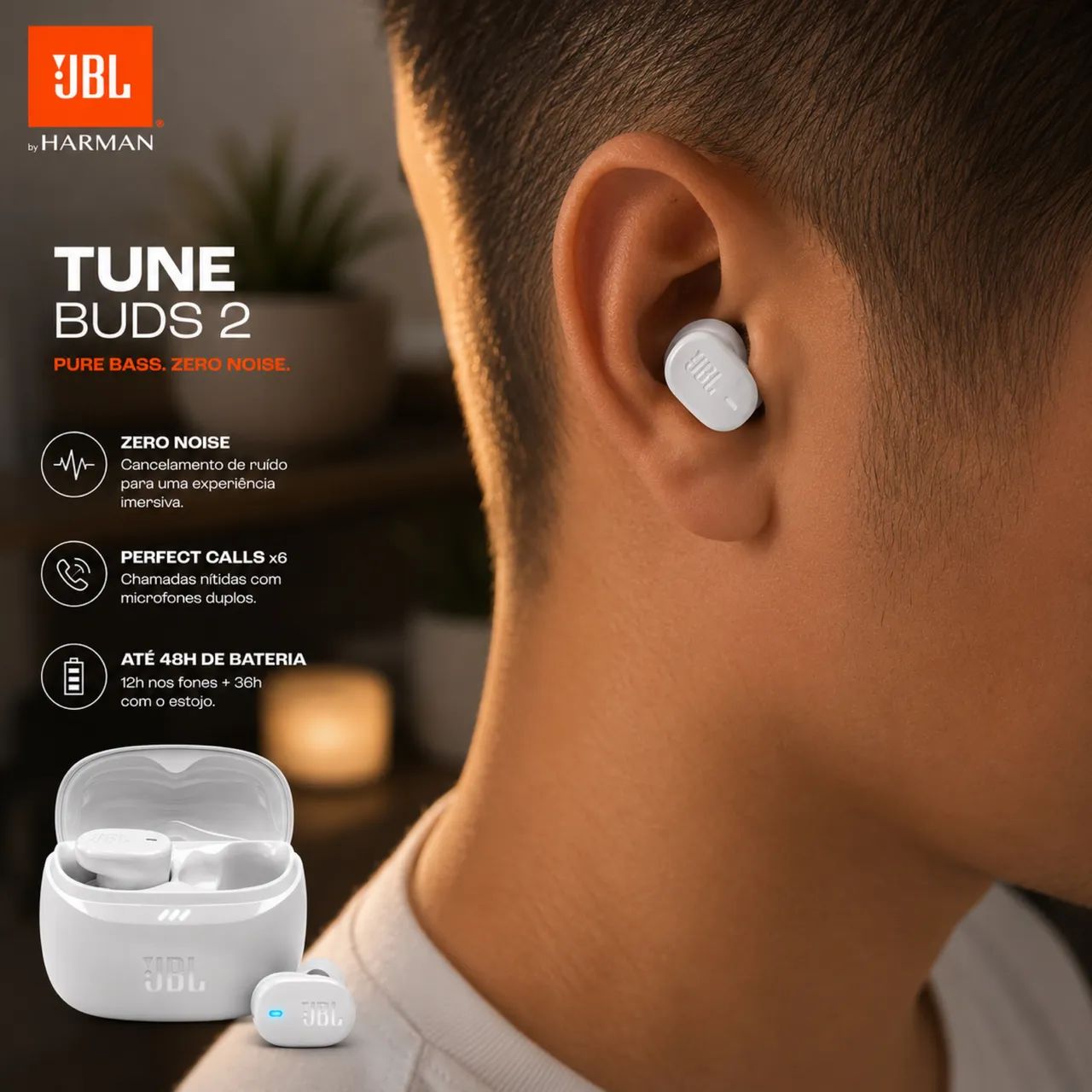 Fone JBL Tune Buds 2 - Foto 3