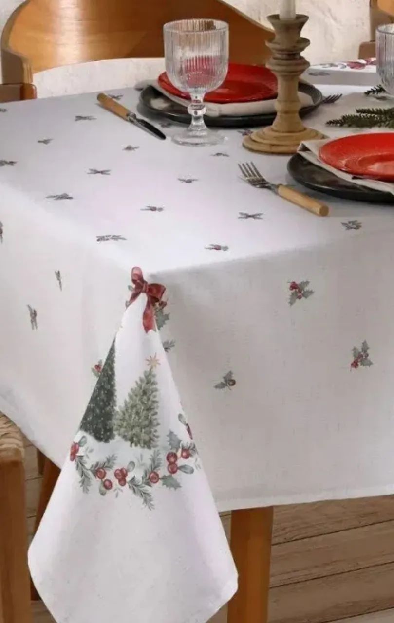 TOALHA DE MESA RENOVA NATAL 126 RETANGULAR ( 6 lugares ) <br> - Foto 2