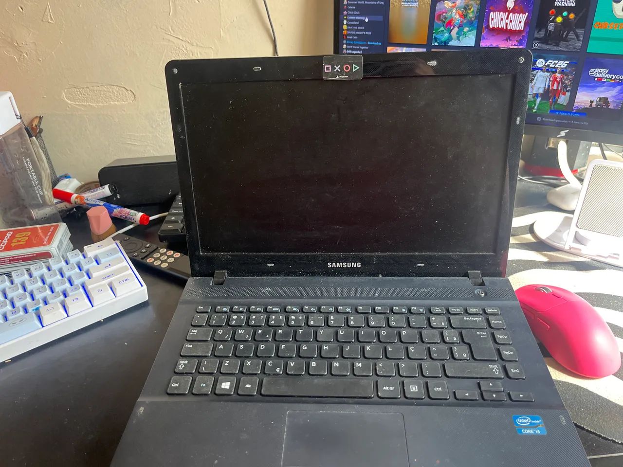 Notebook Samsung com defeito na tela - Foto 2