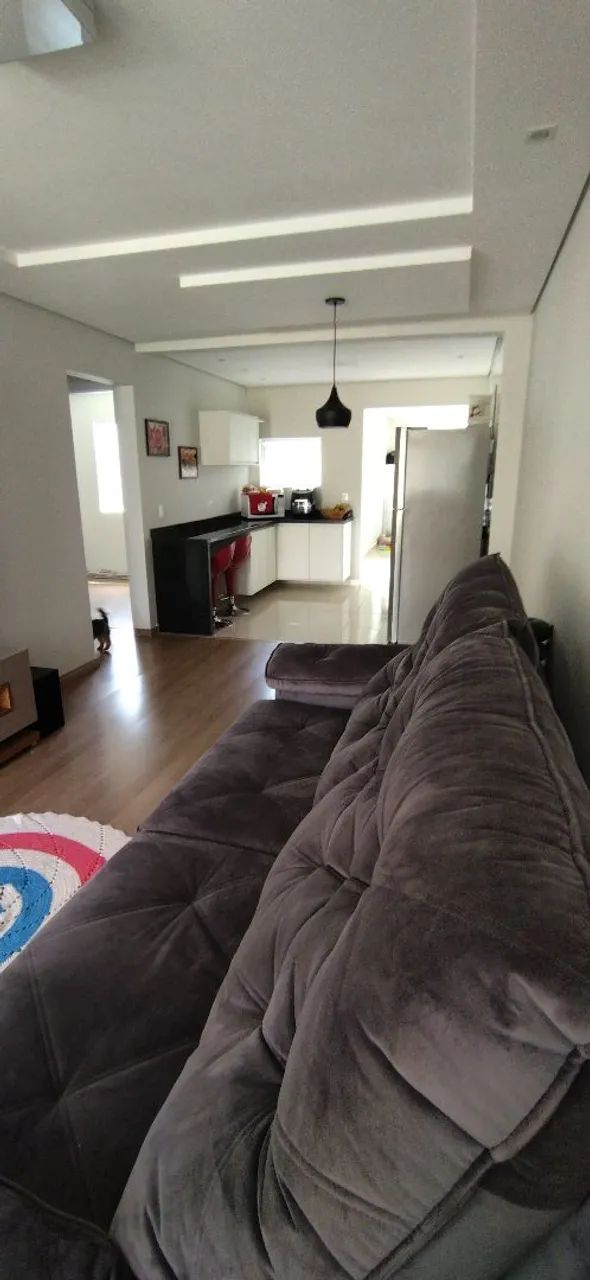 VENDO SOFÁ RETRÁTIL CINZA - 4 LUGARES - Foto 3