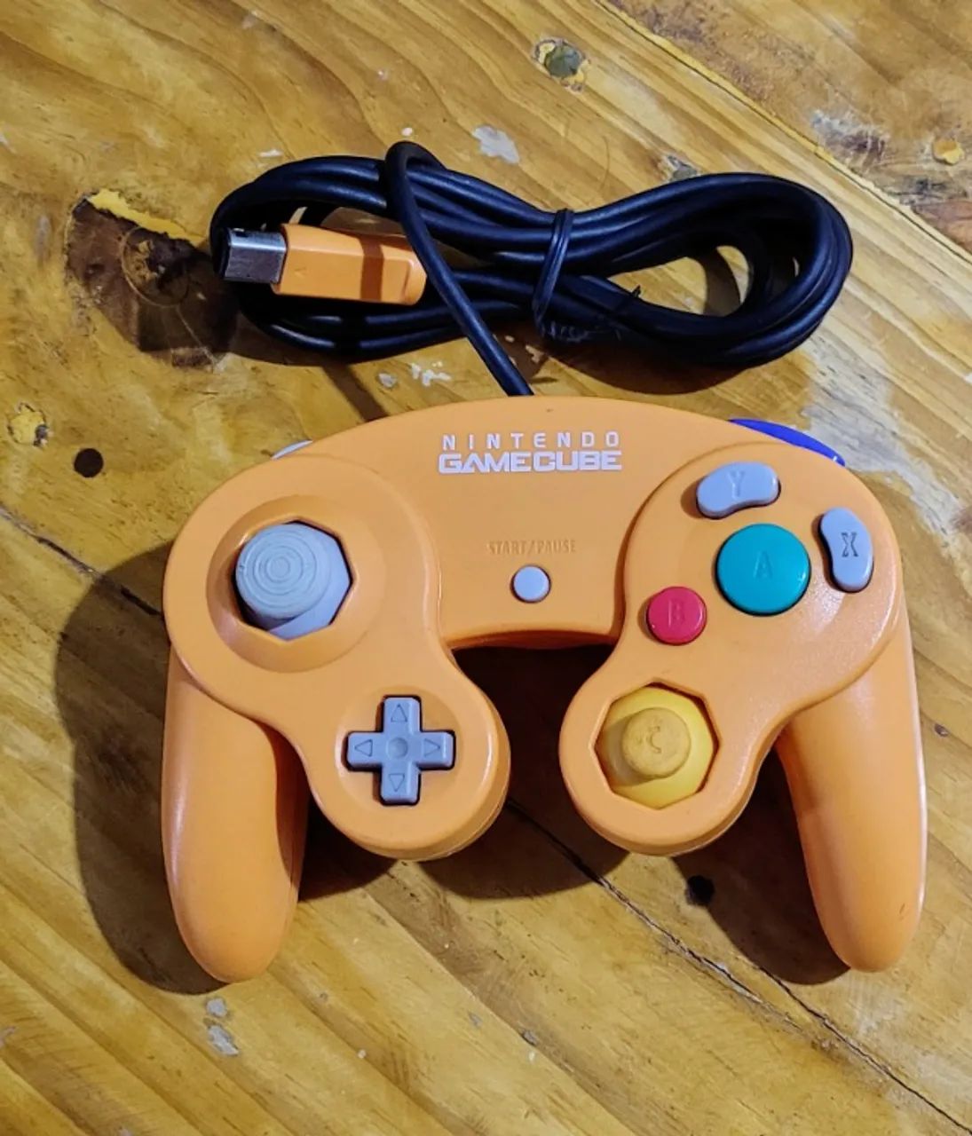 Controle GameCube Laranja Original Nintendo - Ótimo Estado Funcionando Perfeitamente