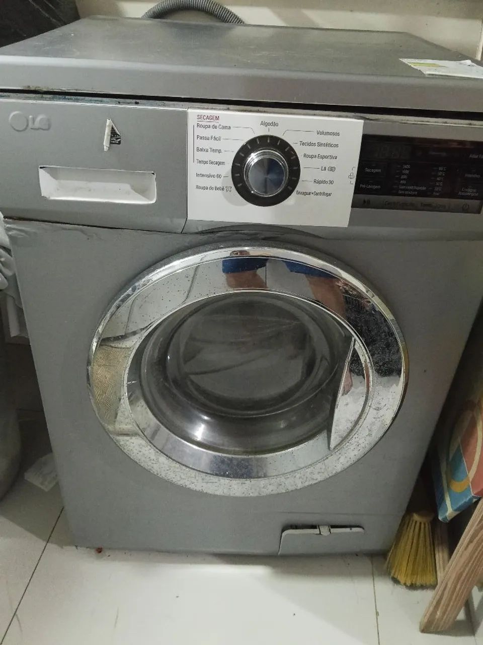 Máquina lava e seca LG, toda plotada.(defeito na placa) - Foto 2
