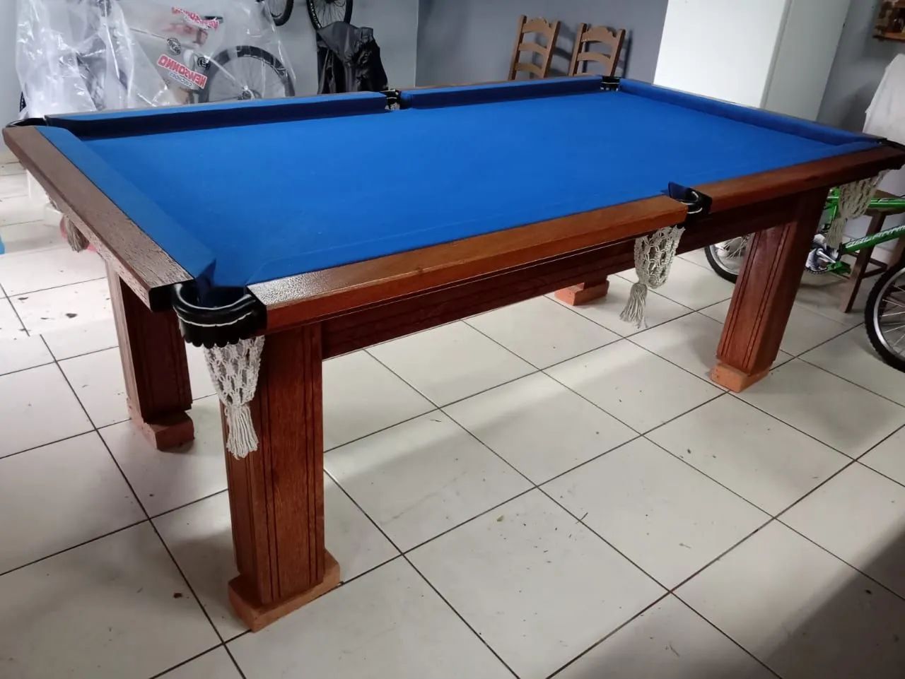 Vendo mesa de bilhardo semo nova - Foto 3