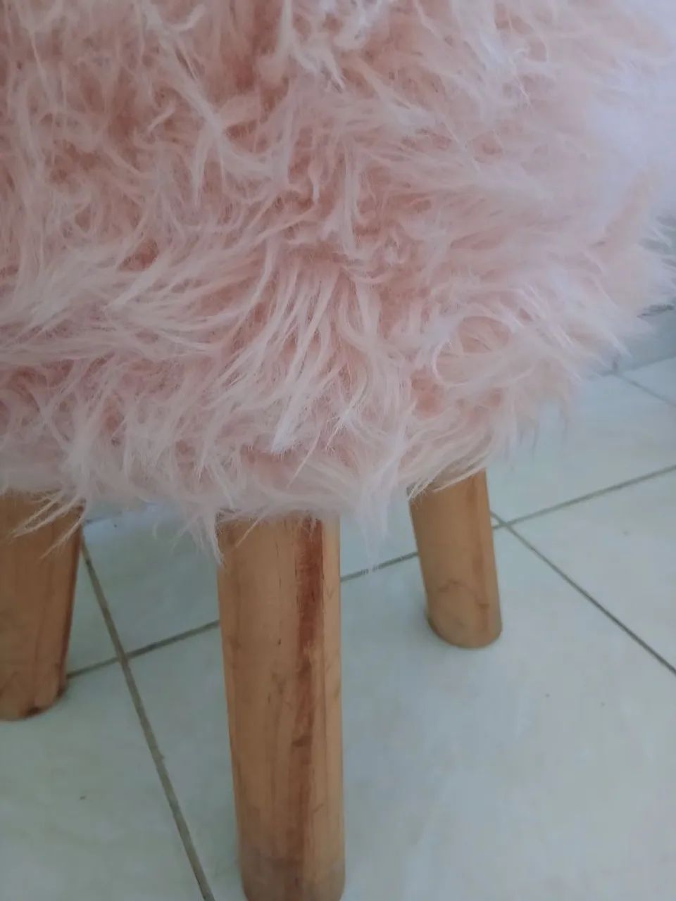 Puff Banqueta Rose Peluciado - Riachuelo | Charmoso e Delicado - Foto 4