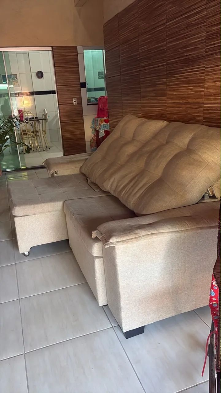 Sofá retrátil no linho  - Foto 5