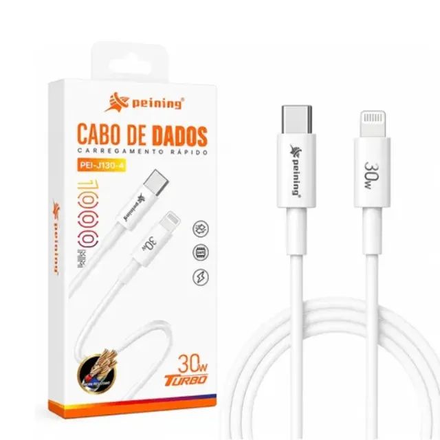 Cabo Turbo USB-C para Lightning 30W 1M PEI-J132-4 - Peining 