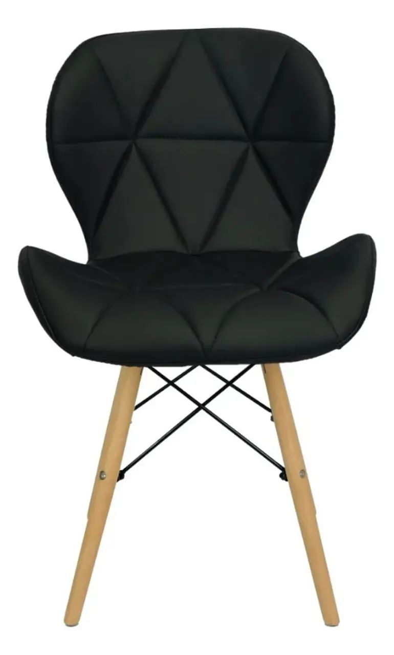 Kit 4 Cadeiras de jantar Charles Eames Eiffel estofada slim - Foto 3