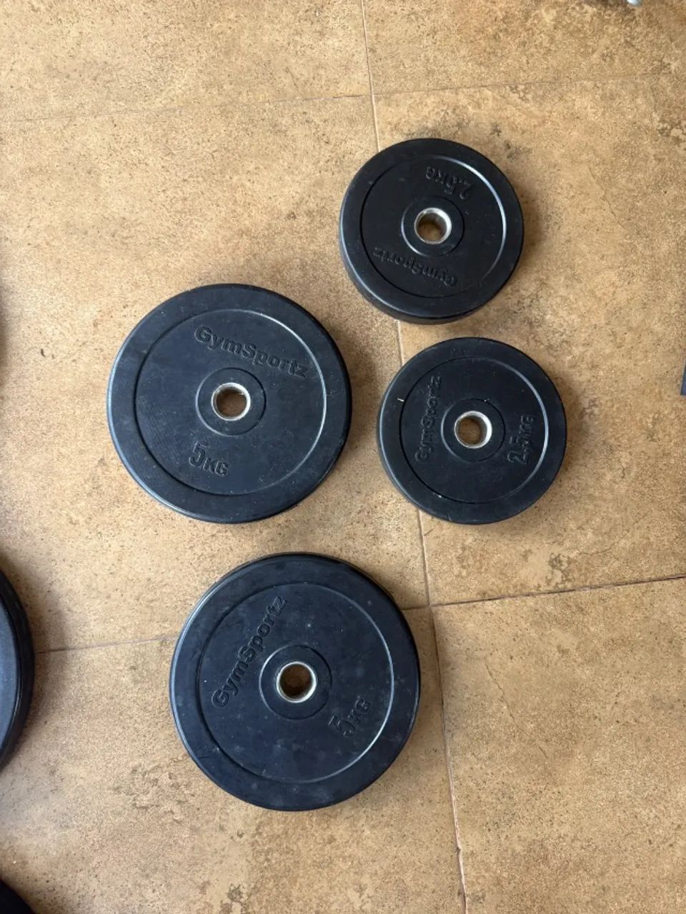 Anilhas conjunto  75kg com suporte  - Foto 4