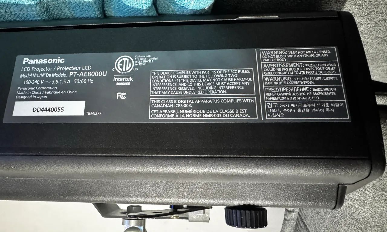 Projetor Panasonic 
