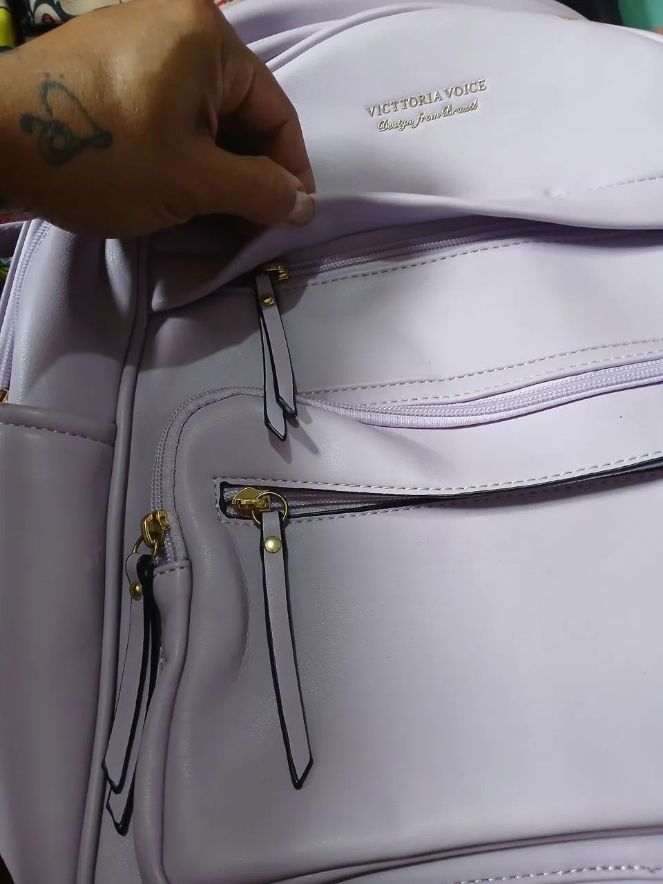 Mochila social lilas - Foto 2