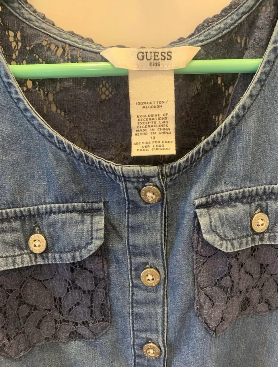 Vestido guess 10 infantil  - Foto 4