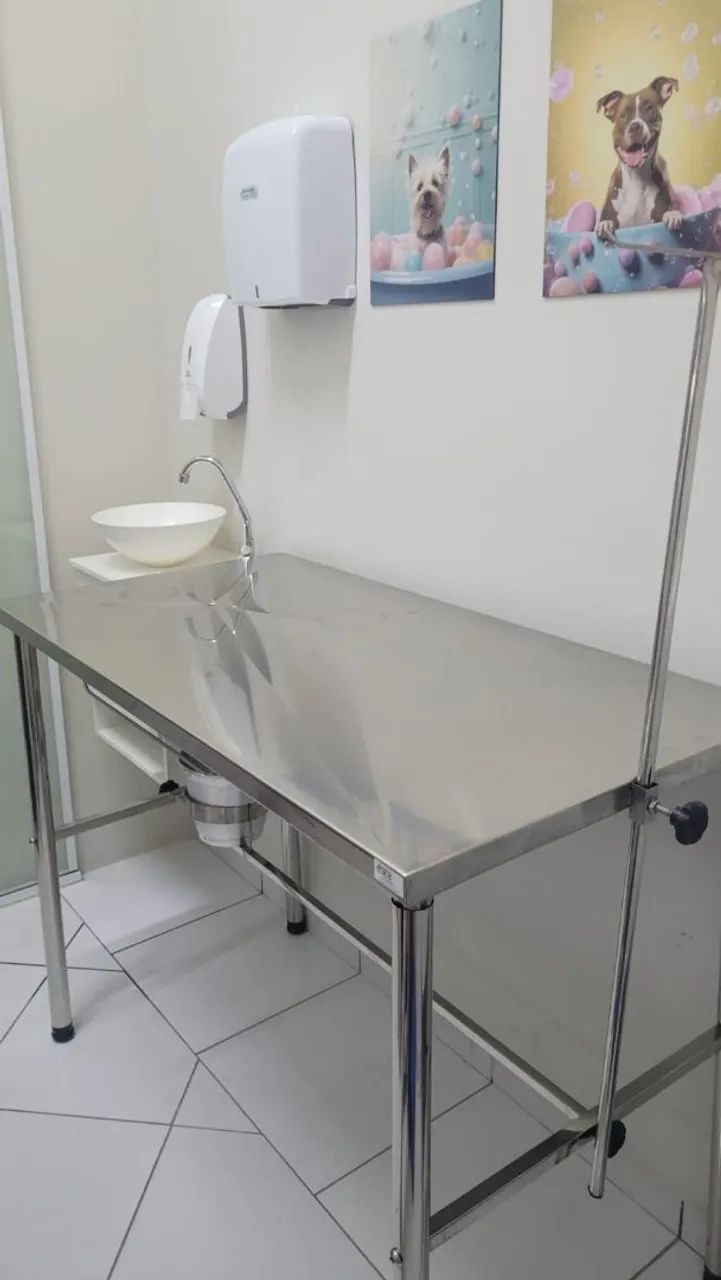 Mesa de inox para atendimento veterinário  - Foto 3